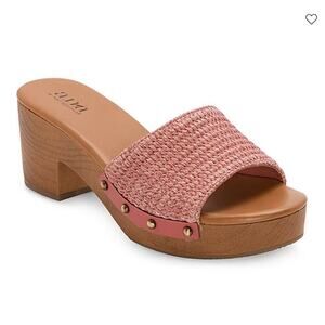 a.n.a Womens Robinson Heeled Sandals Terracotta Pink Size 6.5M